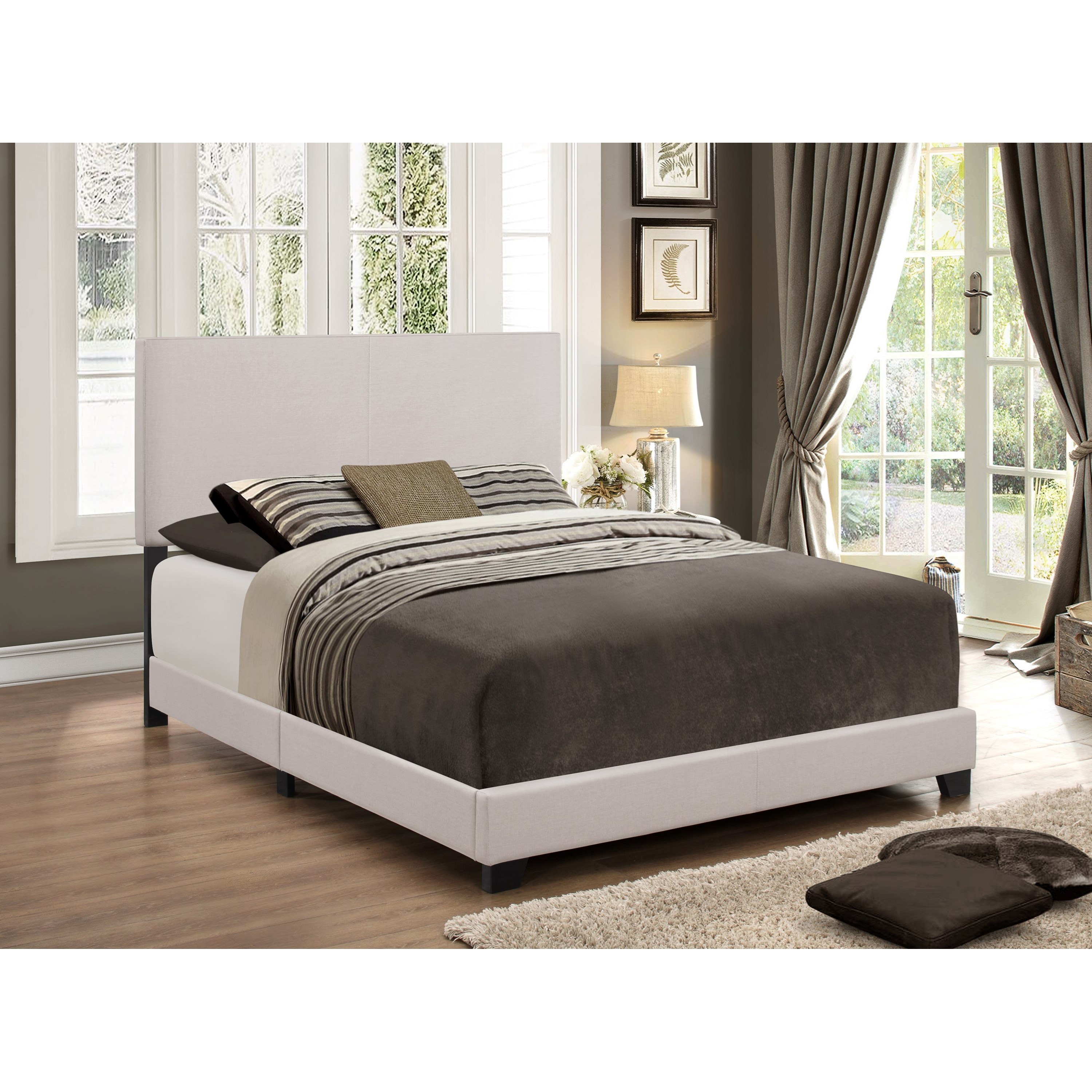 Crown Mark Erin Queen Upholstered Platform Bed Royal Furniture